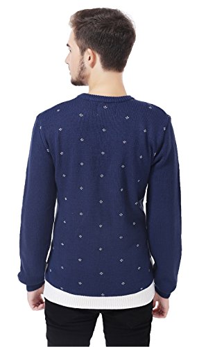 V28 Men's Christmas Reindeer Snowman Penguin Santa and Snowflake Sweater (X-Large, InTheChimney)