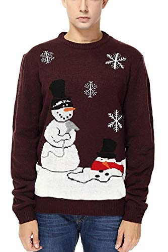 V28 Men's Christmas Reindeer Snowman Penguin Santa and, Meltdown, Size X-Large