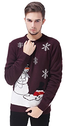 V28 Men's Christmas Reindeer Snowman Penguin Santa and, Meltdown, Size X-Large